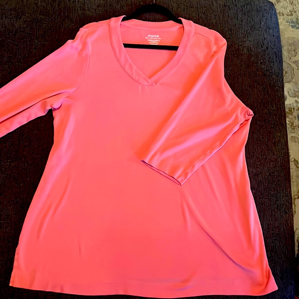 Chico's Coral pink top